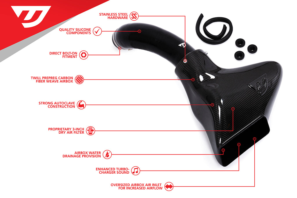 Unitronic Carbon Fiber Intake System - Volkswagen GTI (Mk8) 2.0TSI EVO4 2022+