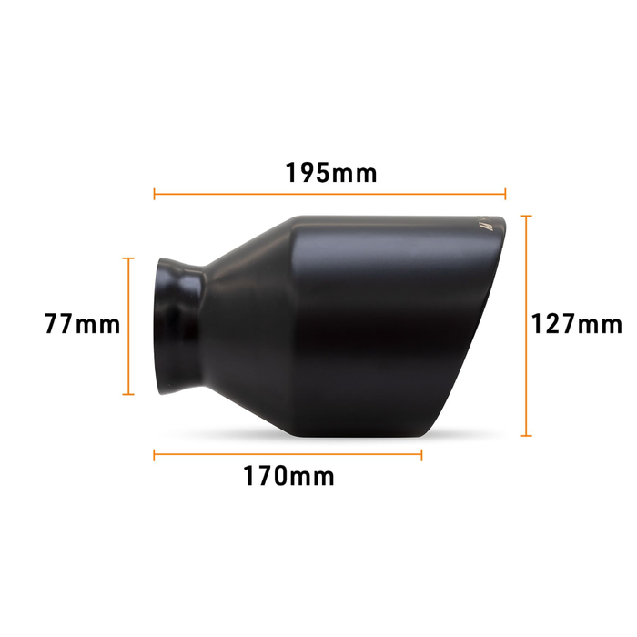 Mishimoto 5" Black Muffler Tip Pair - Dodge Charger / Challenger 2015-2023