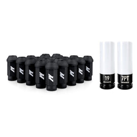Mishimoto Steel Locking Lug Nuts 20pc Black Set - M14x1.50