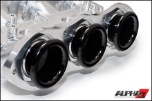 Load image into Gallery viewer, AMS Performance Alpha Carbon Fiber / Gold Billet Intake Manifold (Triple Fuel Rail; 18 injector) - Nissan GT-R R35 2009+