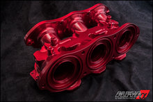 Load image into Gallery viewer, AMS Performance Alpha Cast Plenum / Red Billet Intake Manifold w/ Sec Fuel Rail (12 Injectors) - Nissan GT-R 2009+