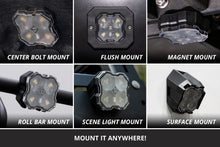 Load image into Gallery viewer, Diode Dynamics Stage Series Dual-Color White/Red LED Rock Light Kit (8-pack) w/o Magnet Mounts - Universal Fitment