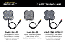 Load image into Gallery viewer, Diode Dynamics Stage Series Dual-Color White/Red LED Rock Light Kit (4-pack) w/o Magnet Mounts - Universal Fitment