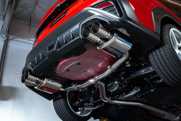 Remark Non-Resonated Sports Touring Spec w/ 4in. Burnt SS Quad Tips - Subaru WRX VB 2022+