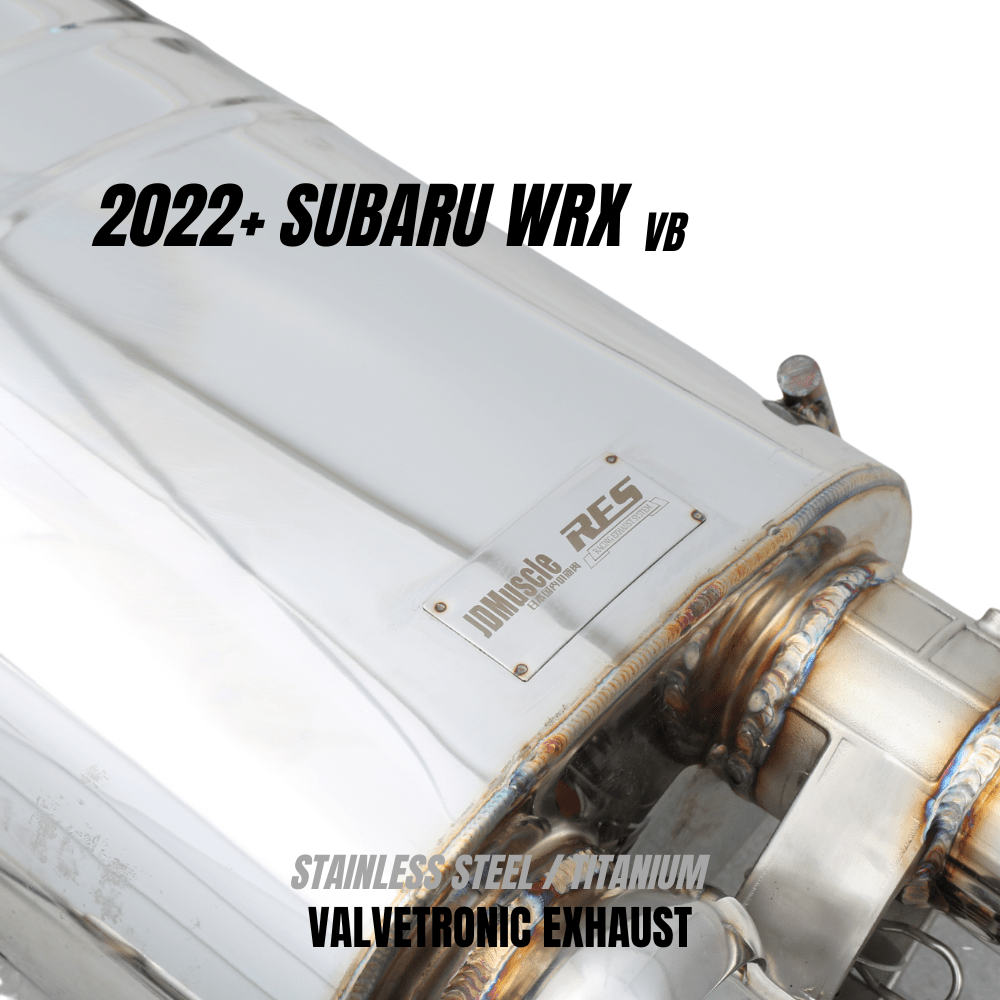 RES x JDMuscle Valvetronic Catback Exhaust - Subaru WRX 2022-2026