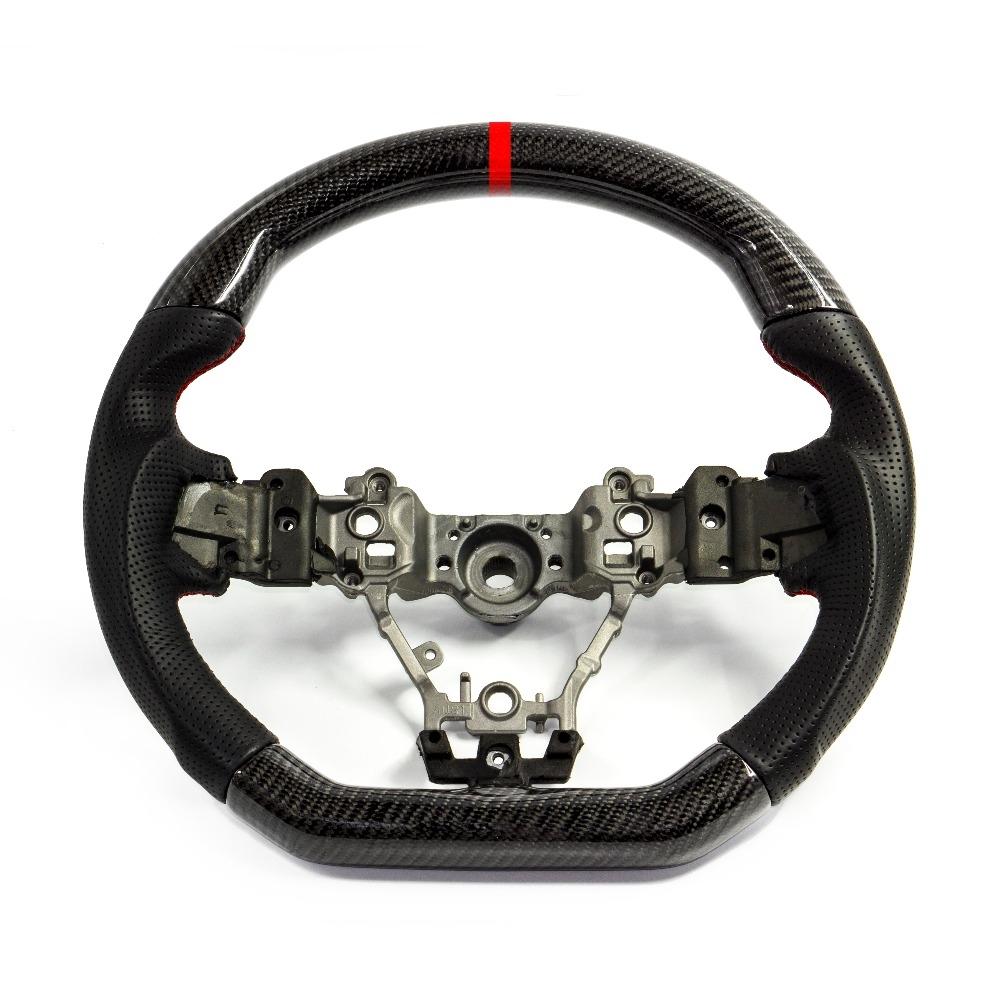 Racing Art Carbon Fiber Steering Wheel (Leather/Suede) - Subaru WRX / STi 2015-2021