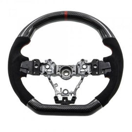 Racing Art Carbon Fiber Steering Wheel (Leather/Suede) - Subaru WRX / STi 2015-2021