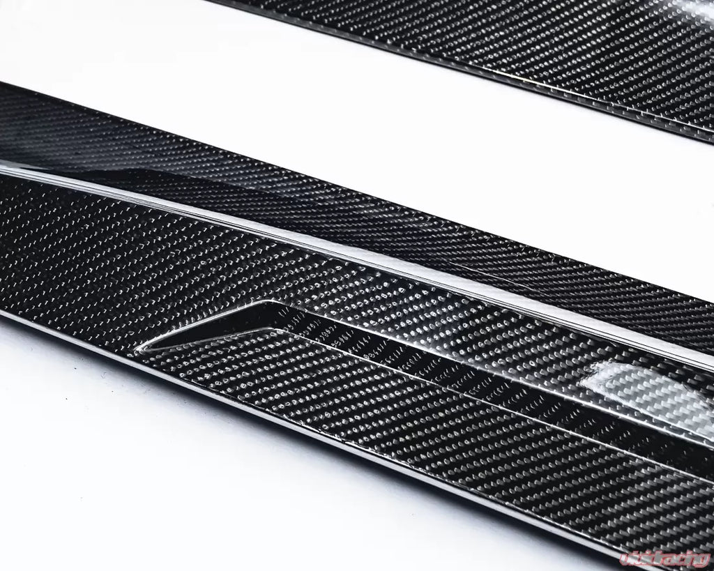 VR Aero Gloss Carbon Fiber Side Skirts - Tesla Model 3 2018-2023