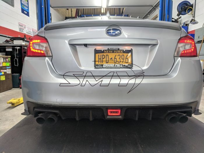SMY F1 V3 Hyperflash Rear Brake Light (RBL) Smoked w/ DRL Red Light Bar - Subaru WRX / STI 2015-2021