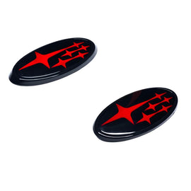 Front & Rear Gloss Emblem Kit - Subaru WRX / STI Hatchback 2008-2014