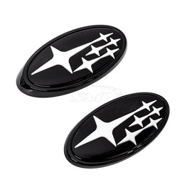 Front & Rear Gloss Emblem Kit - Subaru WRX 2022+ (OEM Grille)