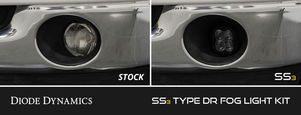 Diode Dynamics SS3 Dual-Color Wide SAE Type DR Fog Light Kit - Multiple Dodge Fitments