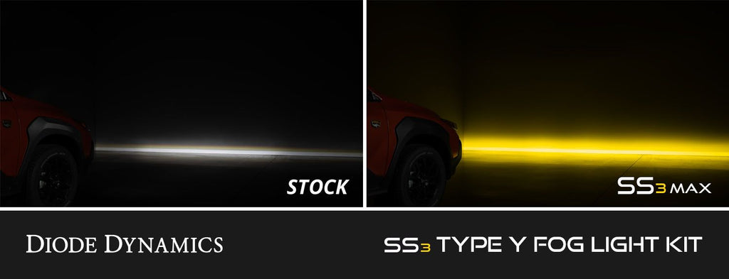 Diode Dynamics SS3 Dual-Color Wide SAE Type Y Fog Light Kit - Multiple Subaru Fitments