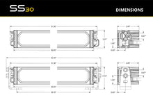 Load image into Gallery viewer, Diode Dynamics SS30 Flood Sport Standard White LED Light Bar (Single)