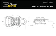 Load image into Gallery viewer, Diode Dynamics SS3 Dual-Color Wide SAE Type MS Fog Light Kit - Jeep Gladiator Sport / Wrangler Sport 2018-2021