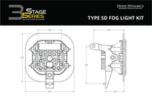 Load image into Gallery viewer, Diode Dynamics SS3 Dual-Color Wide SAE Type SD Fog Light Kit - Ford F-250/F-350 Superduty 2011-2016