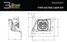 Load image into Gallery viewer, Diode Dynamics SS3 Dual-Color Wide SAE Type SV2 Fog Light Kit - Chevrolet Silverado 1500/2500 HD/3500 HD 2019-2023