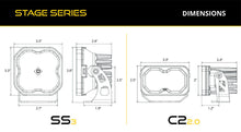 Load image into Gallery viewer, Diode Dynamics Stage Series SS3 Sport Yellow Combo/Driving Backlit Ditch Light Kit - Toyota Tacoma 2016-2023