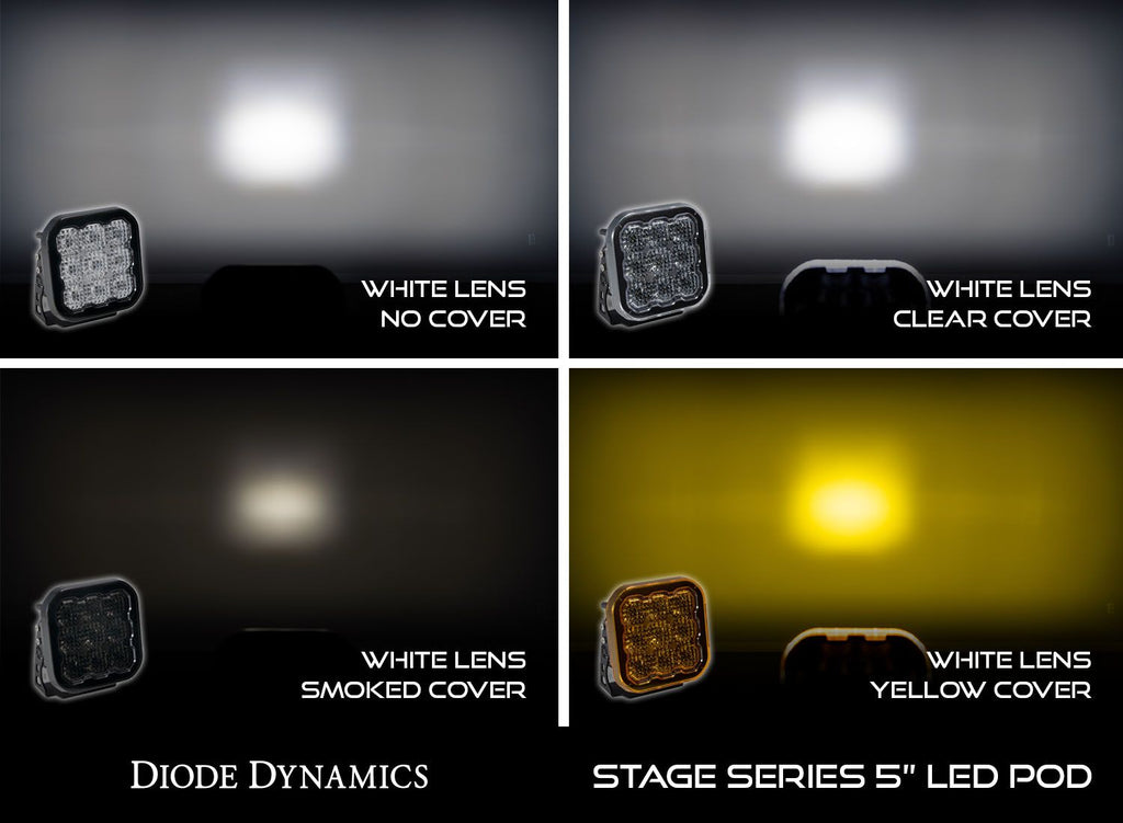 Diode Dynamics SS5 Clear LED Pod Cover (Single) - Universal Fitment