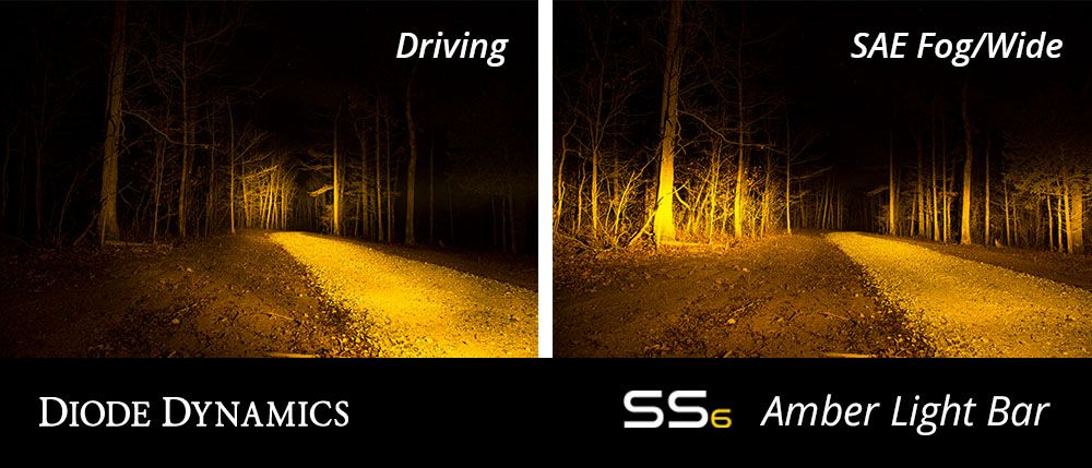 Diode Dynamics Stage Series 6" SAE Amber Light Bar (Pair) - Universal