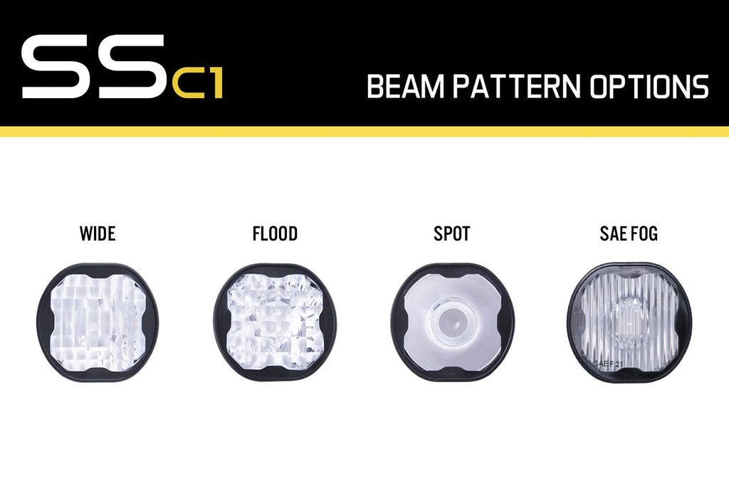 Diode Dynamics Clear Wide Lens for SSC1 LED Pods (Single) - Universal Fitment
