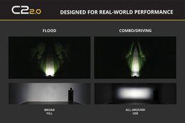 Diode Dynamics C2 2.0 Max Yellow Combo/Driving Flush Amber BL (Single) - Universal