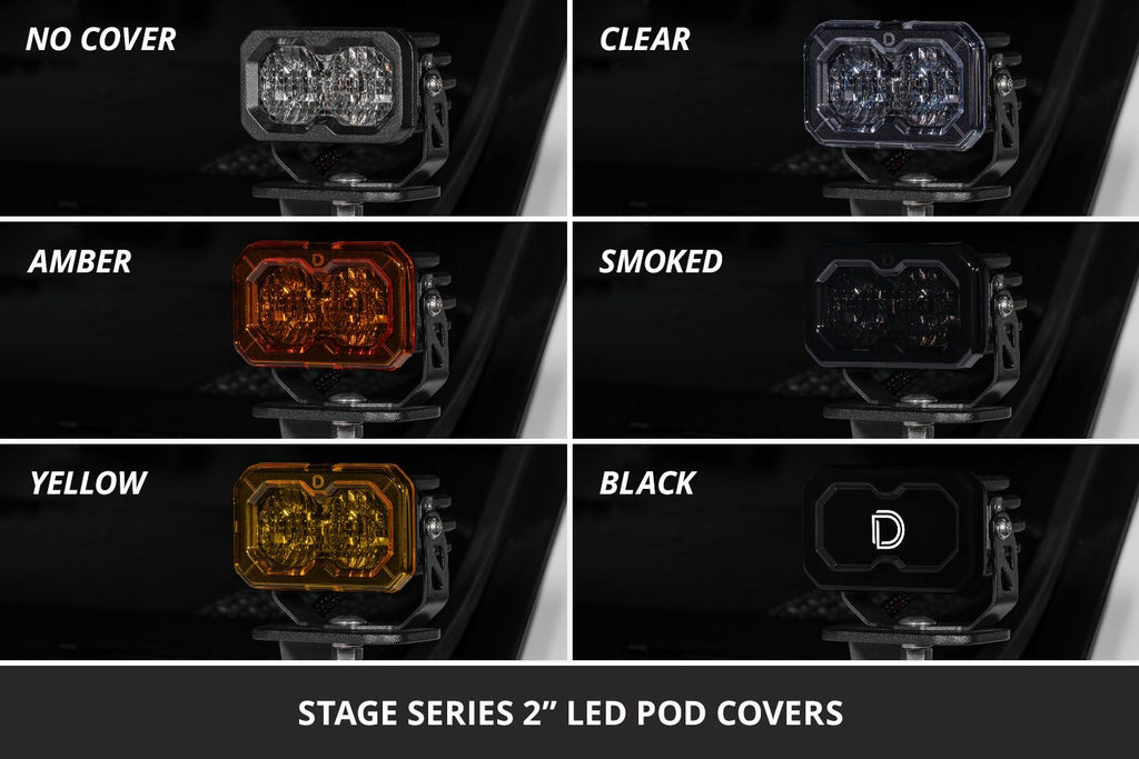 Diode Dynamics C2 2.0 LED Pod Cover (Single) - Yellow