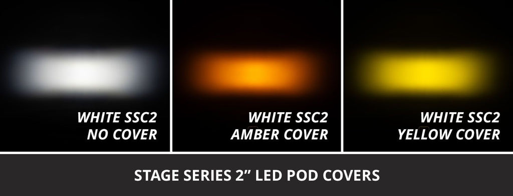 Diode Dynamics C2 2.0 LED Pod Cover (Single) - Yellow