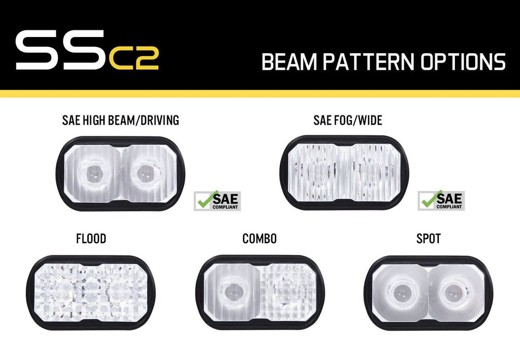 Diode Dynamics Clear SAE Fog Lens for C2 1.0 LED Pods (Single) - Universal Fitment