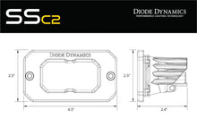 Load image into Gallery viewer, Diode Dynamics C2 1.0 SAE White Combo Pro ABL Flush Mount LED Pod (Single) - Universal Fitment