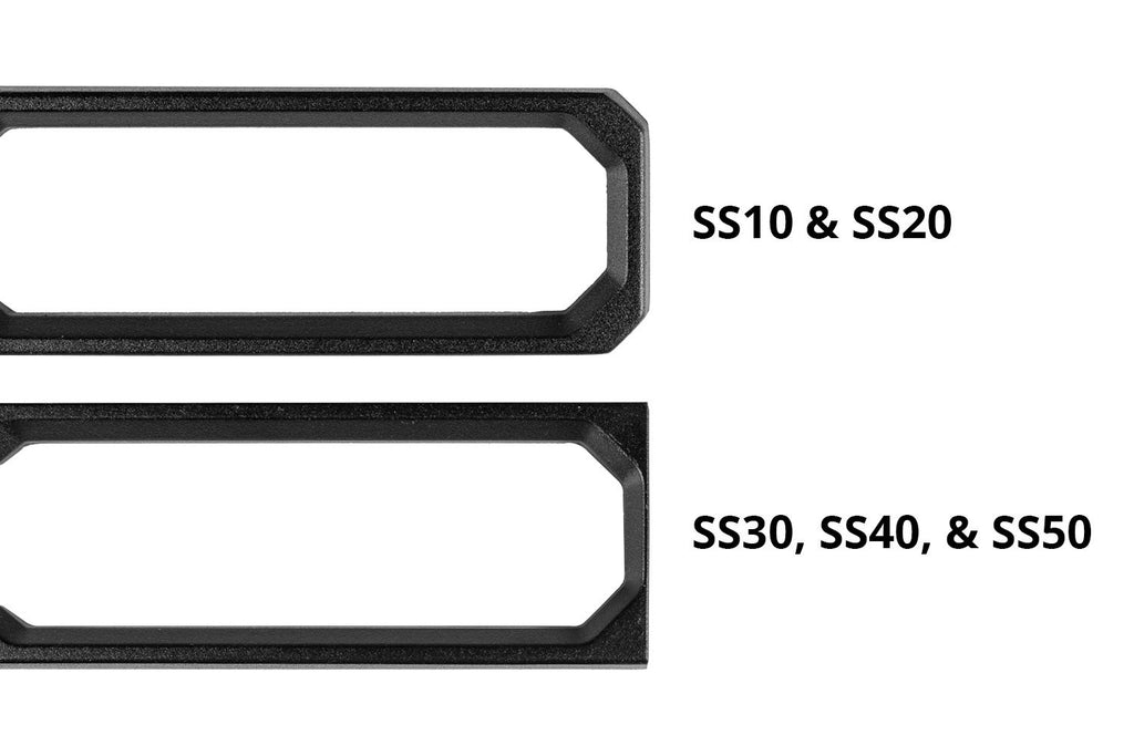 Diode Dynamics Stage Series SS20 LED Light Bar Replacement Front Bezel (Single)