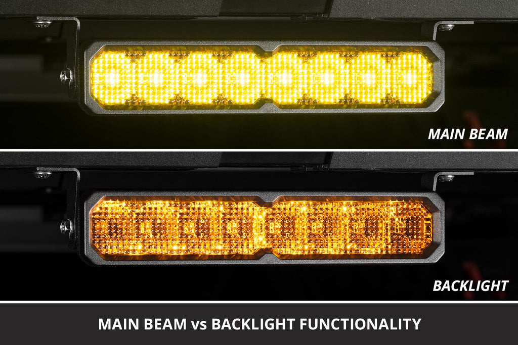 Diode Dynamics SS10 SAE/DOT Flood Pro Yellow LED Light Bar (one)