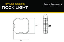 Load image into Gallery viewer, Diode Dynamics Stage Series Universal White Diffused Rock Light SXS Installer Kit (4-pack) - Universal