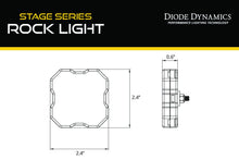 Load image into Gallery viewer, Diode Dynamics Stage Series Single-Color LED Rock Light Kit (8-pack) w/o Magnet Mounts - Universal Fitment