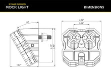 Load image into Gallery viewer, Diode Dynamics Stage Series Roof Rack LED White/Amber Scene Light Kit