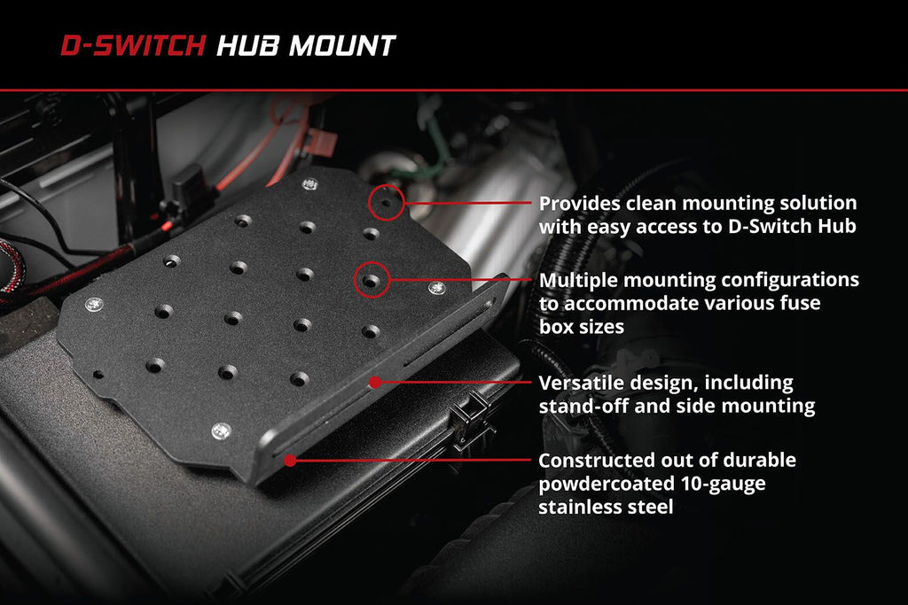 Diode Dynamics Stand-Off D-Switch Hub Mounting Kit Bracket Only - Multiple Fitments