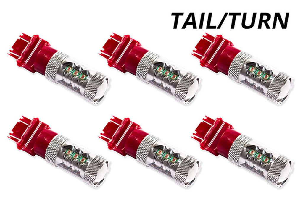 Diode Dynamics 3157 XP80 Red LED Bulbs (Set of 6) - Multiple Fitments