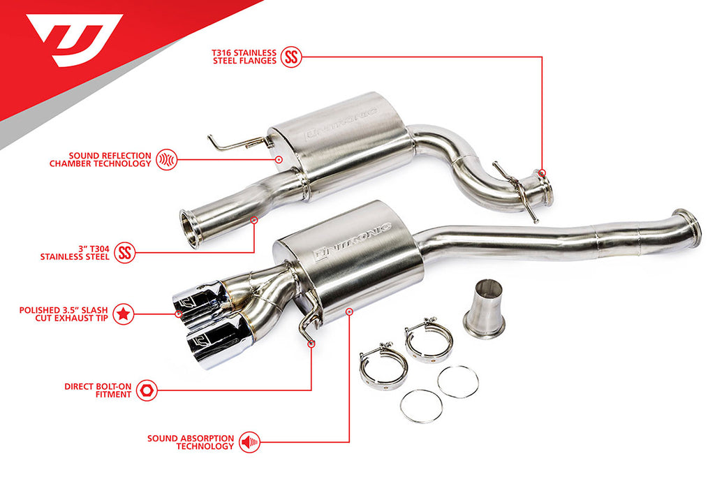 Unitronic 3" Catback Exhaust System - Volkswagen Jetta / Jetta GLI (Mk5/6) 2006-2018