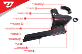 Unitronic Carbon Fiber Air Intake System with Air Duct - Volkswagen Tiguan (MK2) 2.0 TSI 2018-2024