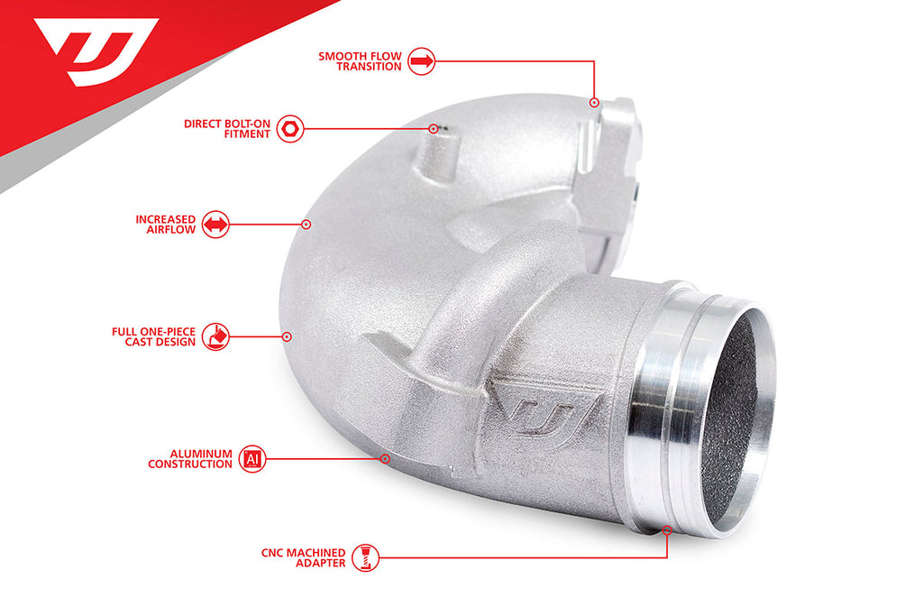 Unitronic 3" Turbo Inlet Elbow - Audi RS3 / TT RS 2.5TFSI EVO 2017+