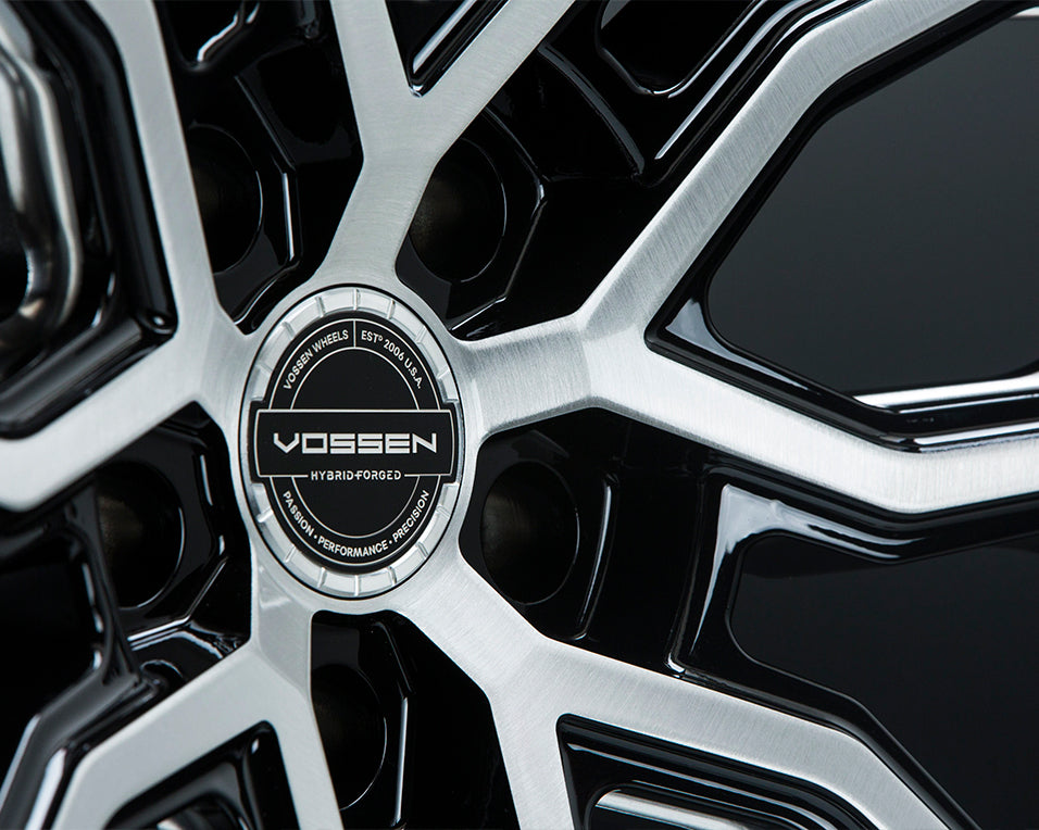 Vossen HF-2 Hybrid Forged Deep Brushed Gloss Black Wheel - 5x130 22x11 +50