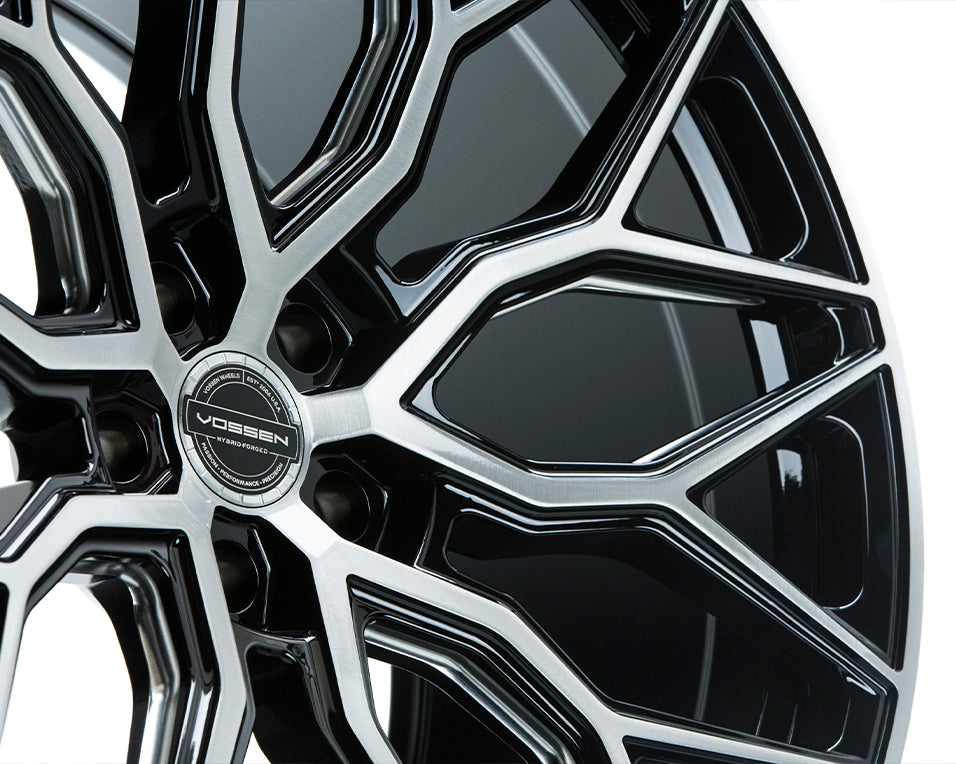 Vossen HF-2 Hybrid Forged Deep Brushed Gloss Black Wheel - 5x130 22x11 +50