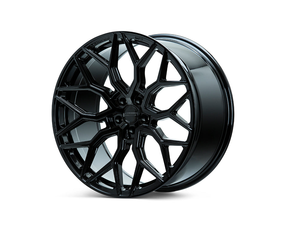 Vossen HF-2 Hybrid Forged Deep Gloss Black Wheel - 5x114.3 22x10.5 +32