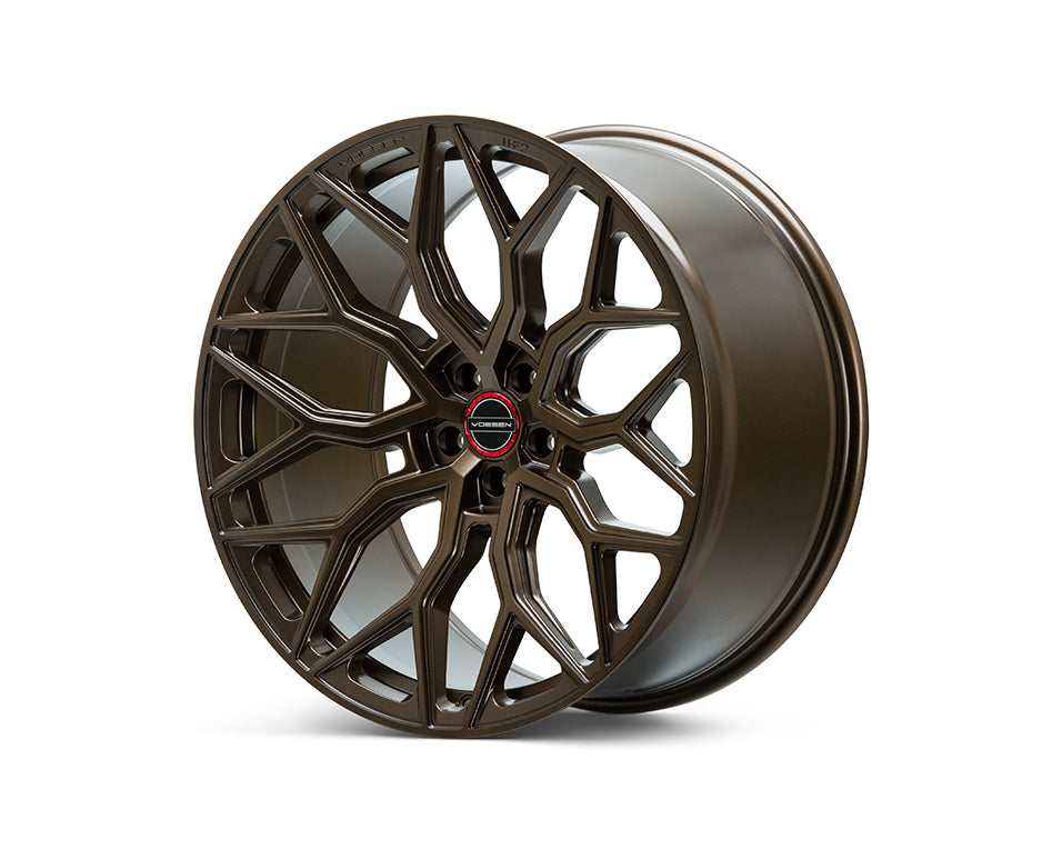 Vossen HF-2 Hybrid Forged Flat Satin Bronze Wheel - 5x130 22x9.5 +55
