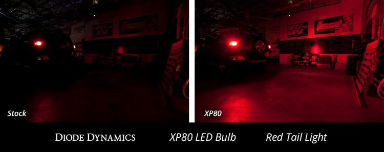 Diode Dynamics 1156 XP80 Red Tail Light LED Bulbs (Pair) - Multiple Fitments