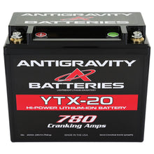 Load image into Gallery viewer, Antigravity XPS YTX20 Lithium Battery - Right Side Negative Terminal - Universal