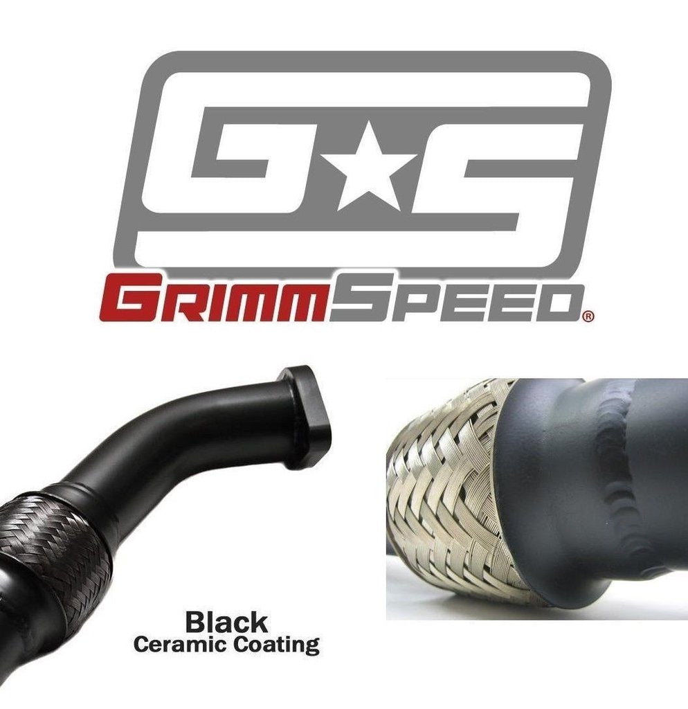 GrimmSpeed Up Pipe w/ Black Ceramic Coating - Subaru WRX 2006-2014 / STi 2004-2020 (+Multiple Fitments)