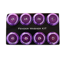 Load image into Gallery viewer, NRG Fender Washer Kit w/Color Matched M8 Bolt Rivets For Plastic (Purple) - Set of 8