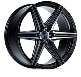 Vossen HF6-2 Hybrid Forged Deep Tinted Gloss Black Wheel - 6x139.7 22x9.5 +20