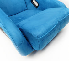 Load image into Gallery viewer, NRG FRP Bucket Seat ULTRA Edition - Medium (Blue Alcantara/Pearlized Back)